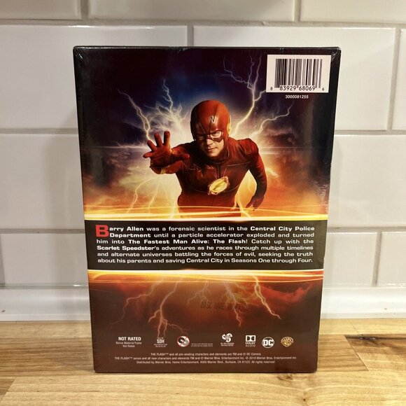 The Flash: Seasons 1 2 3 4 (DVD) DC Box Set NEW Sealed - Picture 2 of 5